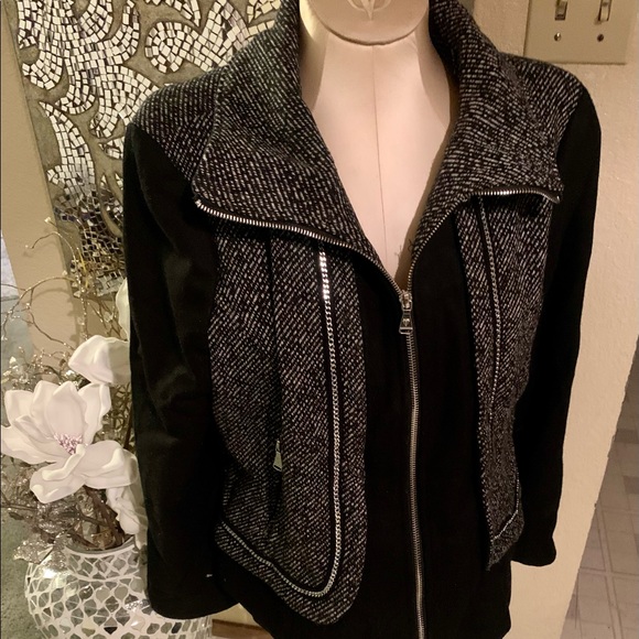 New GUESS tweed jacket coat XL - Picture 2 of 6